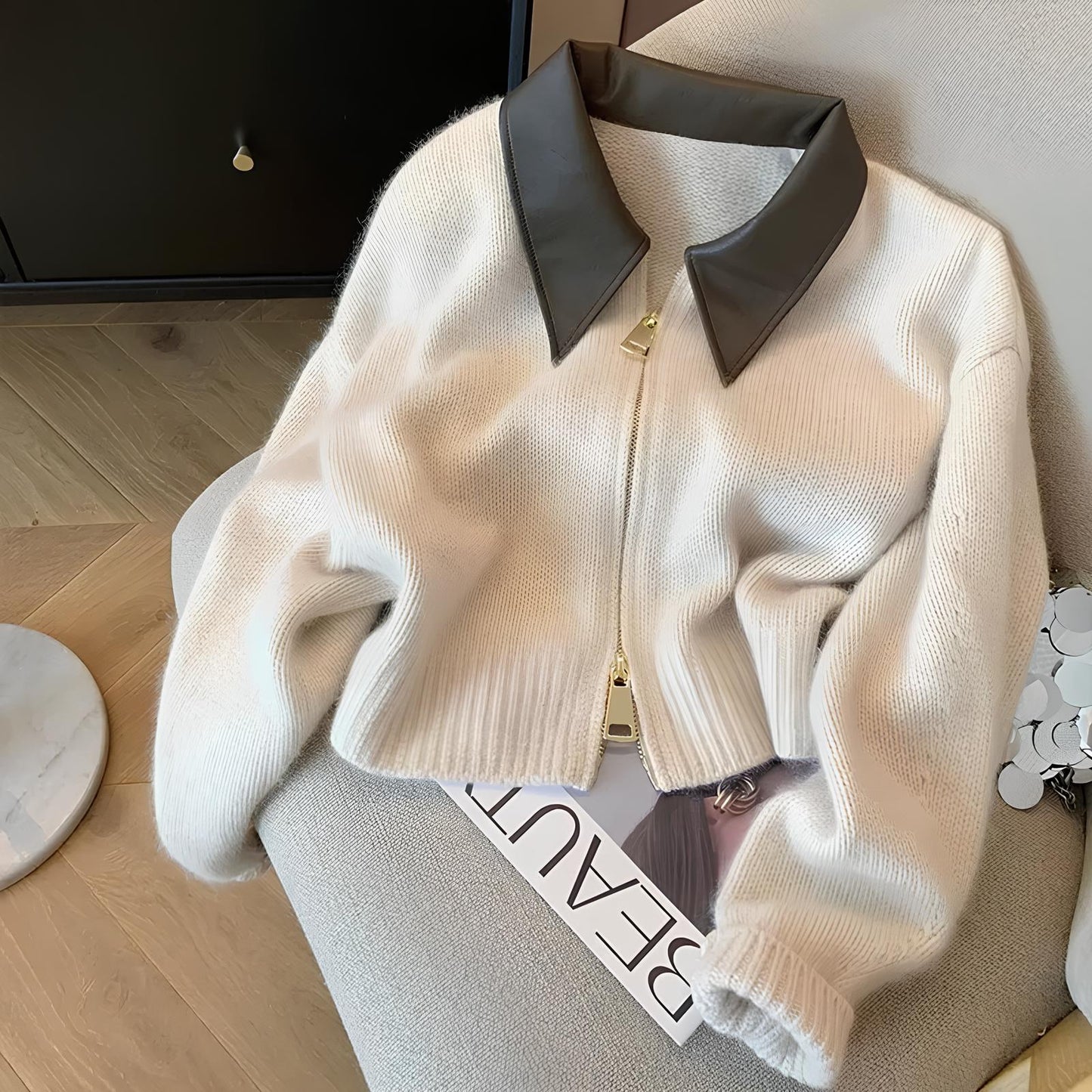 Wool Collar Sweater